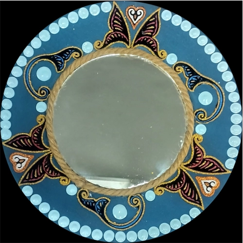 آینه دیواری سفالی پرشنگ