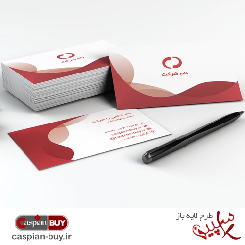 طرح لایه‌باز کارت ویزیت رسمی و اداری دو رو (PSD)