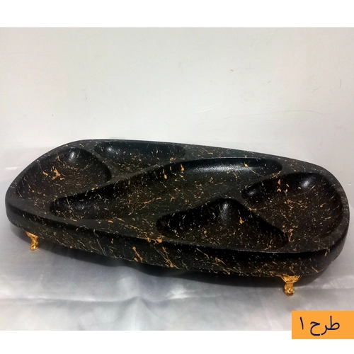 اردورخوری مشکی طلایی سنگ مصنوعی هیدروگرافی