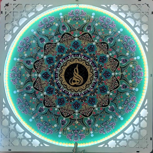 تابلو دکوراتیو پرشنگ با نور نئون